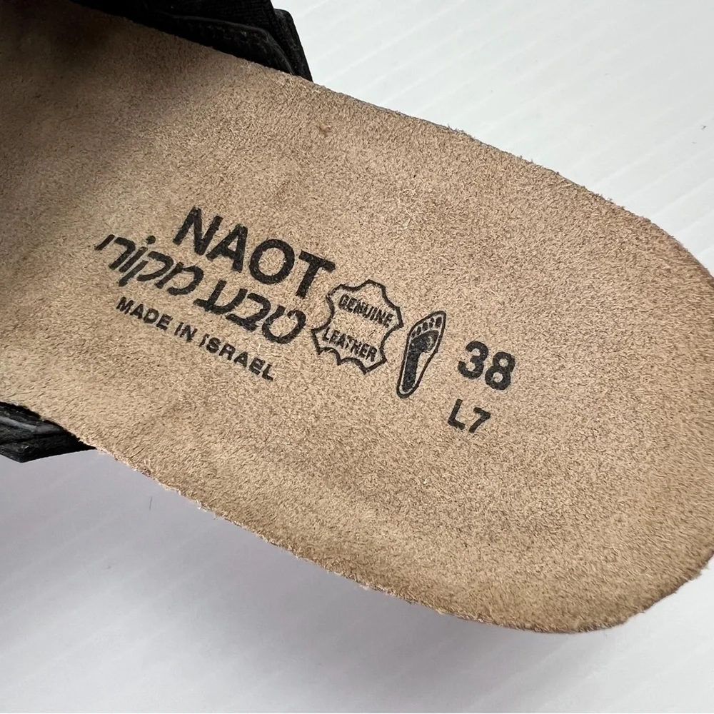 Naot slide on sandals The Crown radiant copper womens size 38/7